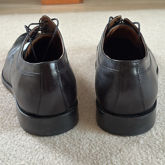 Johnston & Murphy Men’s Hernden Cap Toe Black Calfskin Dress Shoes Size 14 - Picture 7 of 12